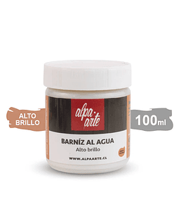 Barniz al Agua 100 ml Alpa Arte - Alto Brillo