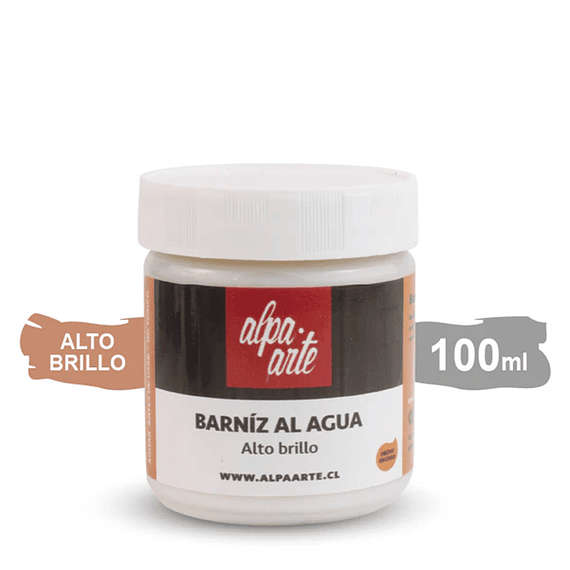 Barniz al Agua 100 ml Alpa Arte - Alto Brillo