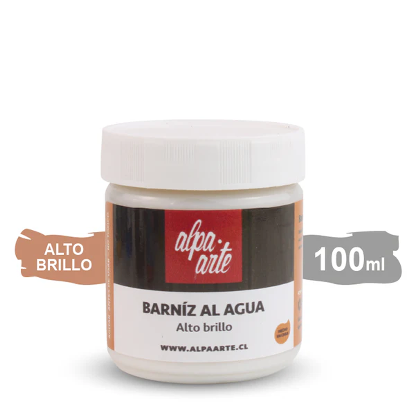 Barniz al Agua 100 ml Alpa Arte - Alto Brillo 1