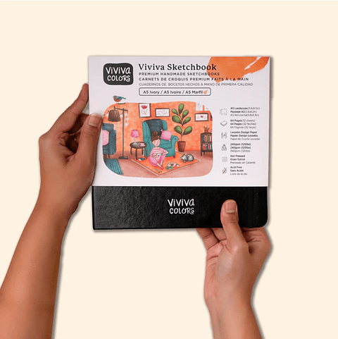 Sketchbook Ivory Viviva Colors A5