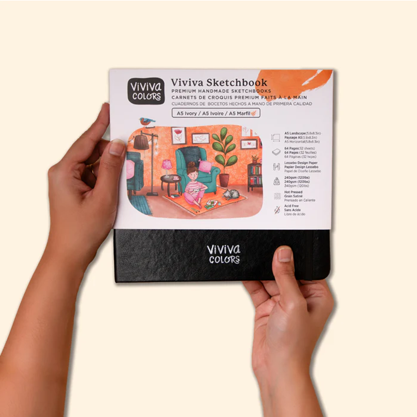 Sketchbook Ivory Viviva Colors A5 1