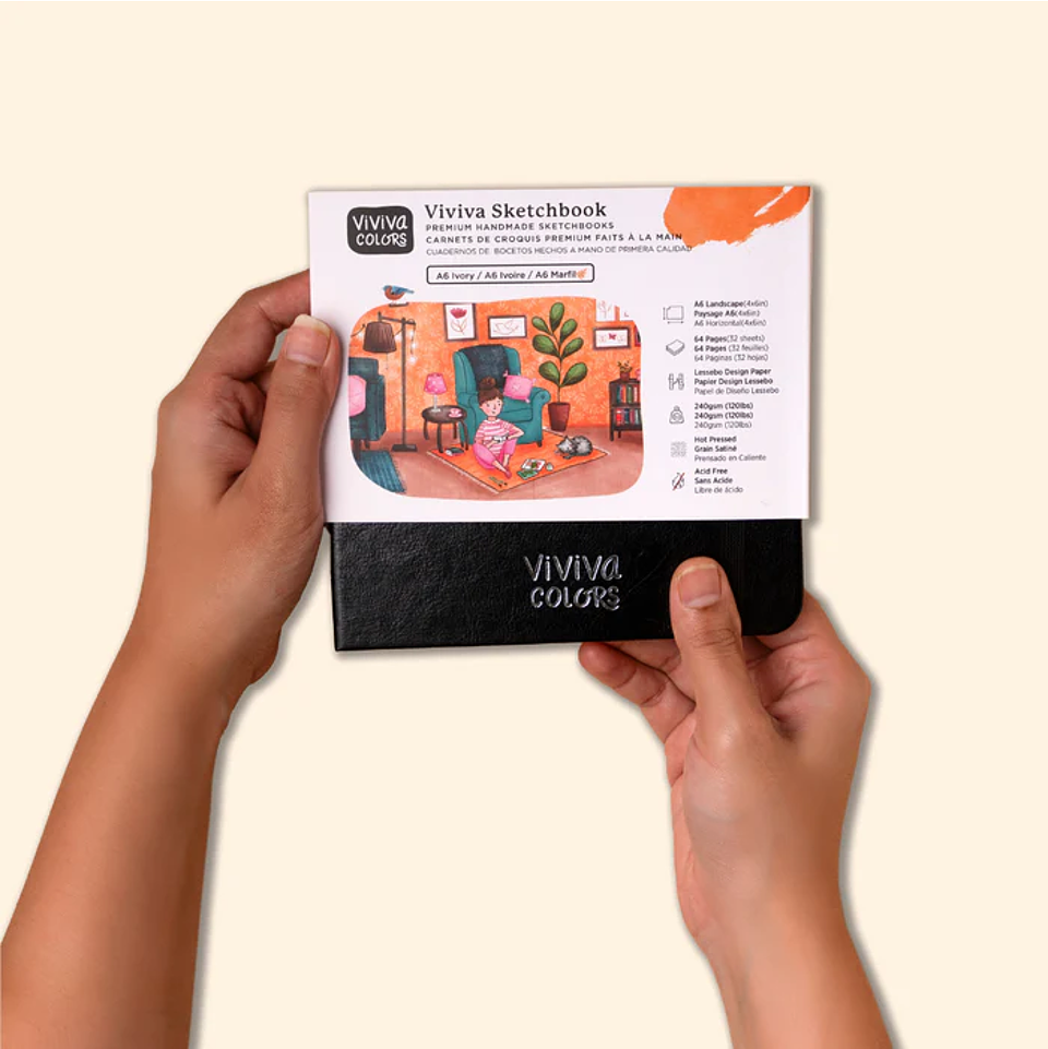 Sketchbook Ivory Viviva Colors A6 1