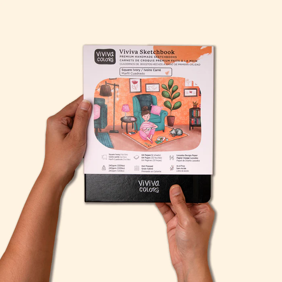 Sketchbook Ivory Viviva Colors Cuadrado 1