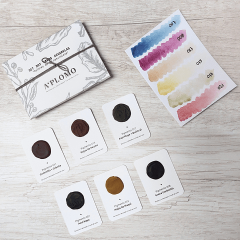 Set Dot Card 6 colores A Plomo