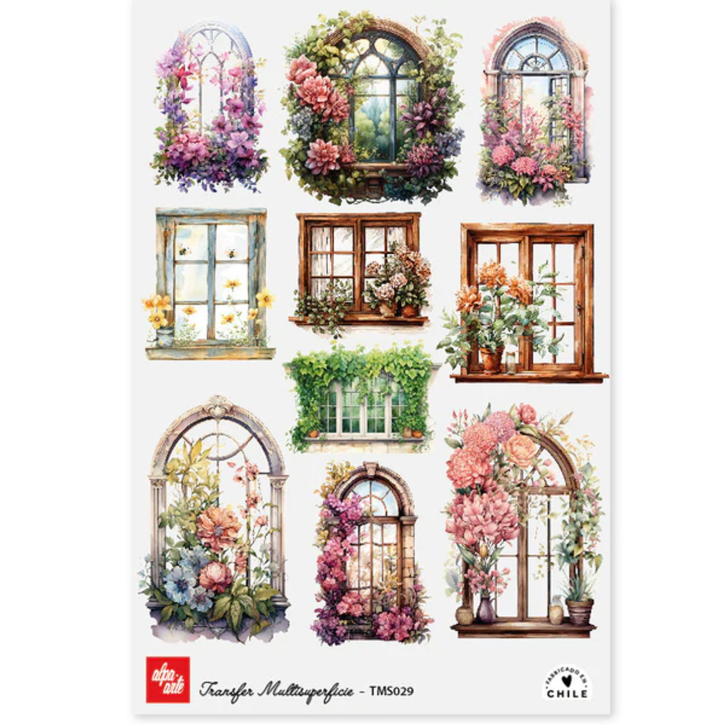 Láminas Transfer Multisuperficies 20x30 cm Alpa Arte 7