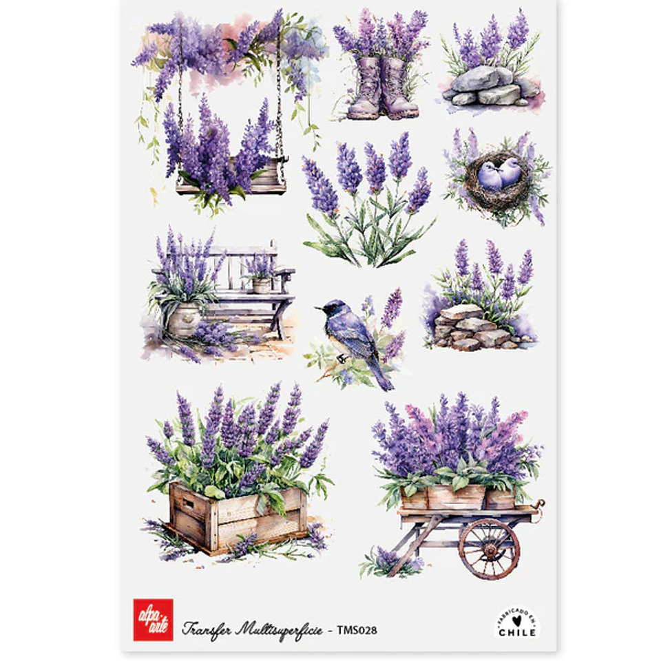 Láminas Transfer Multisuperficies 20x30 cm Alpa Arte 8