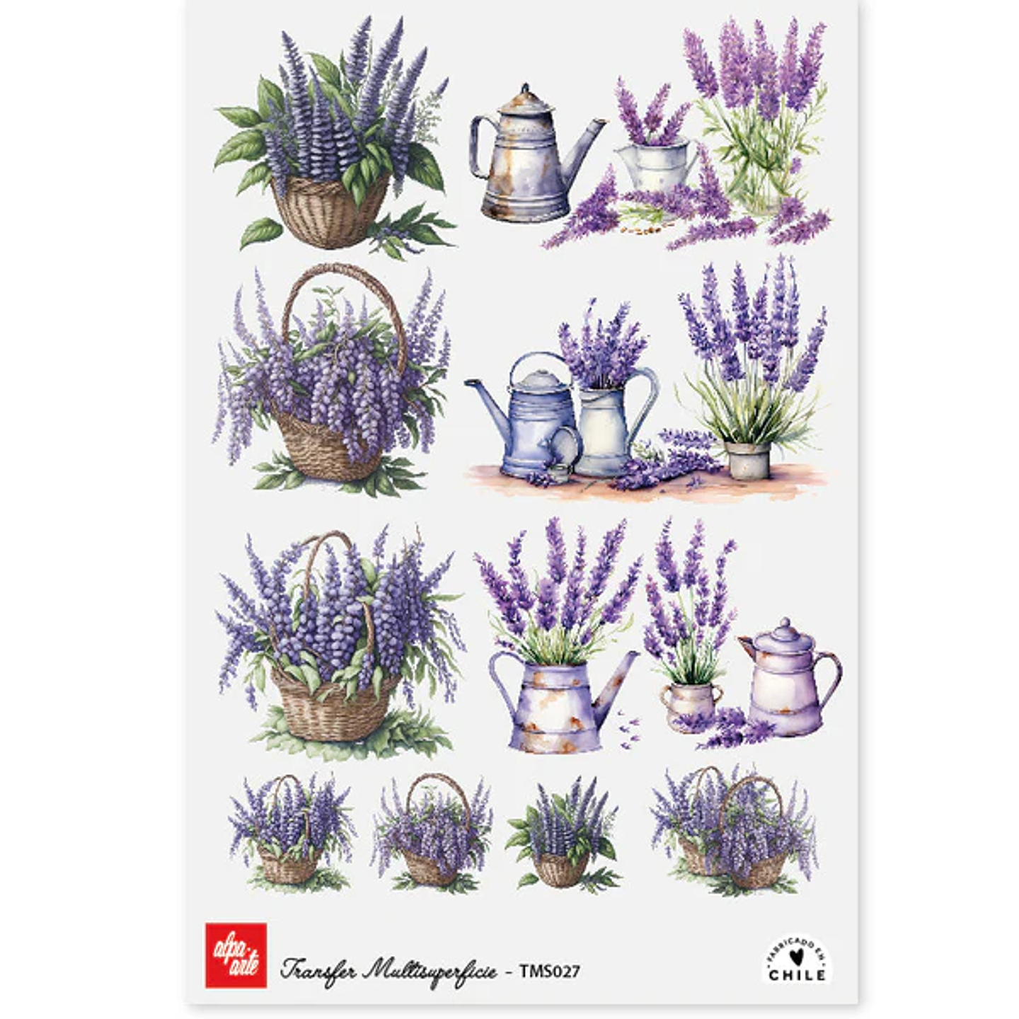 Láminas Transfer Multisuperficies 20x30 cm Alpa Arte 9