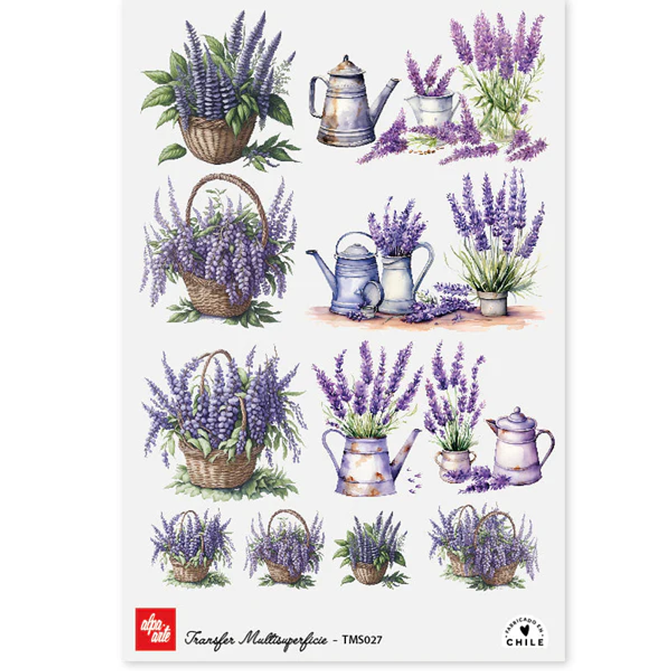 Láminas Transfer Multisuperficies 20x30 cm Alpa Arte 9