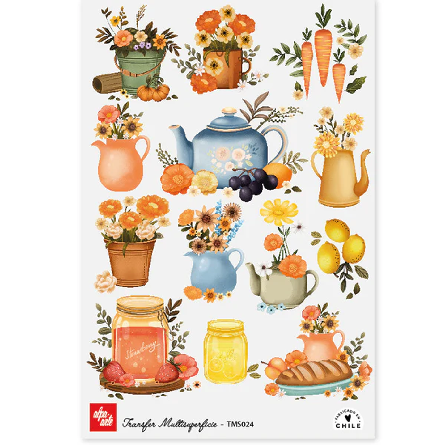 Láminas Transfer Multisuperficies 20x30 cm Alpa Arte 10