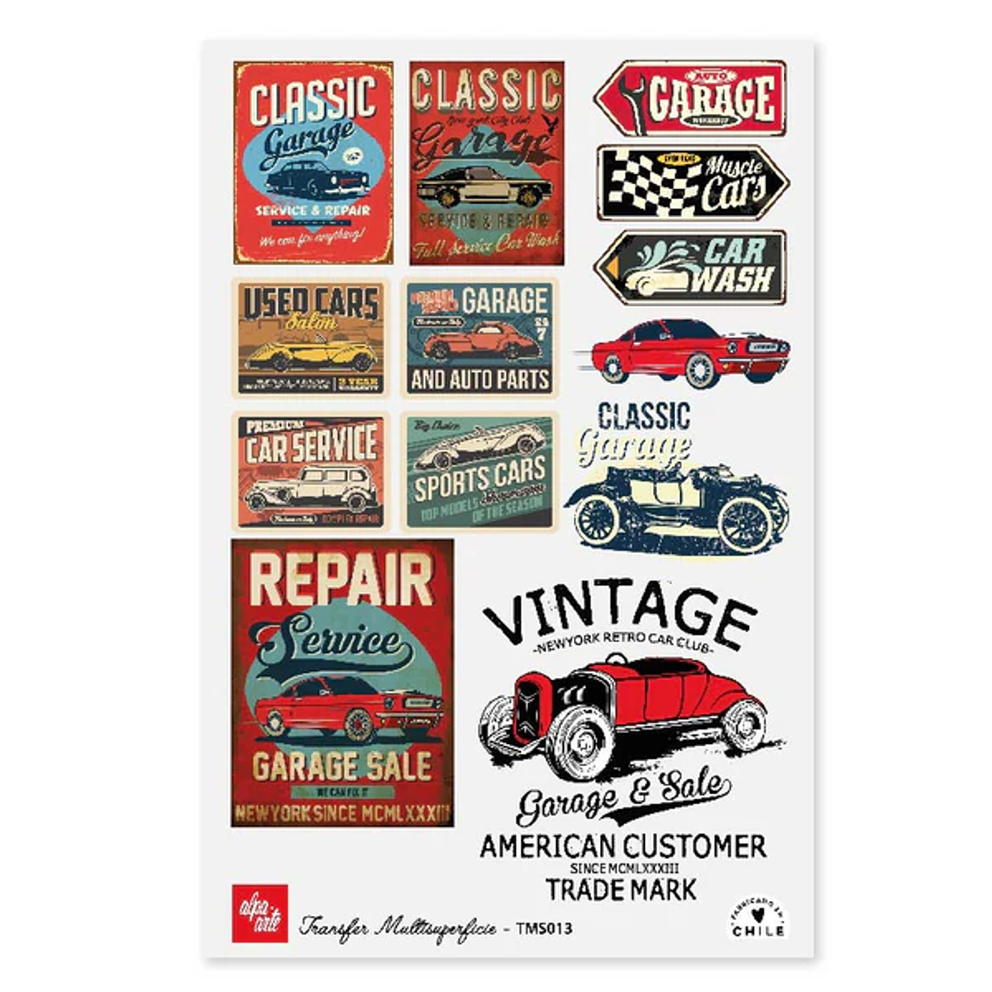 Láminas Transfer Multisuperficies 20x30 cm Alpa Arte 15