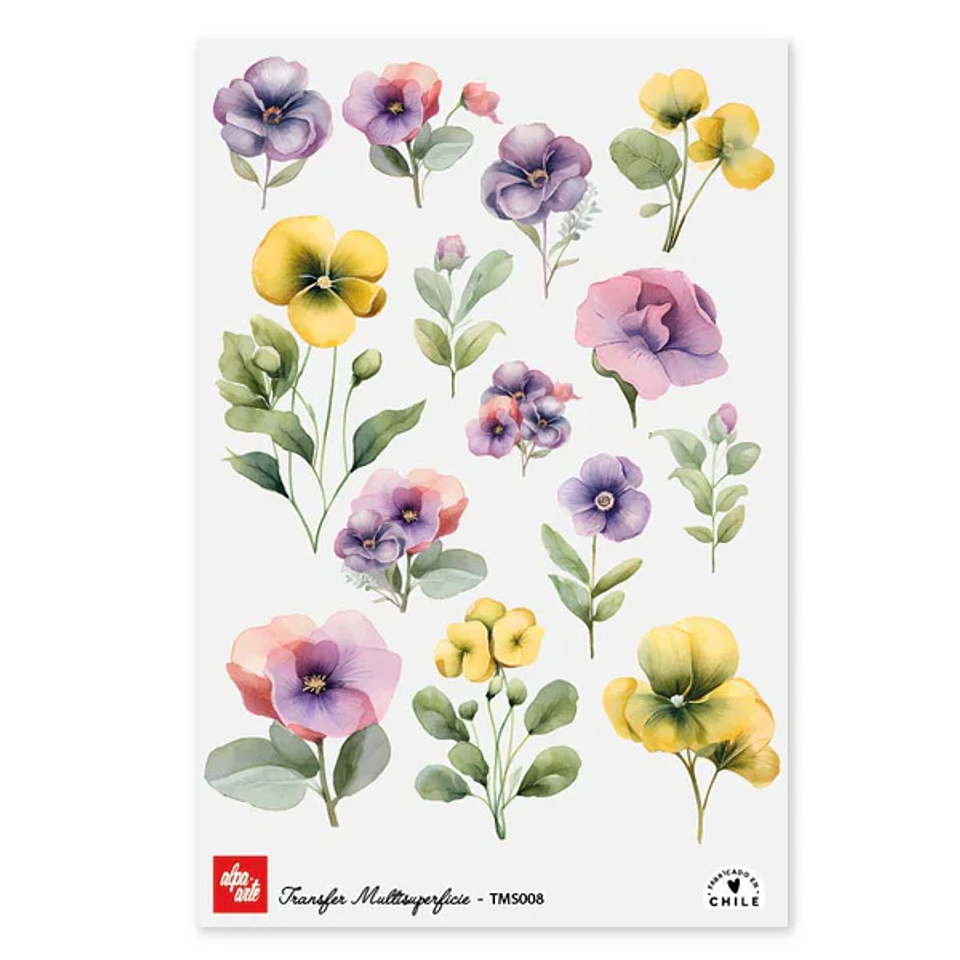 Láminas Transfer Multisuperficies 20x30 cm Alpa Arte 1