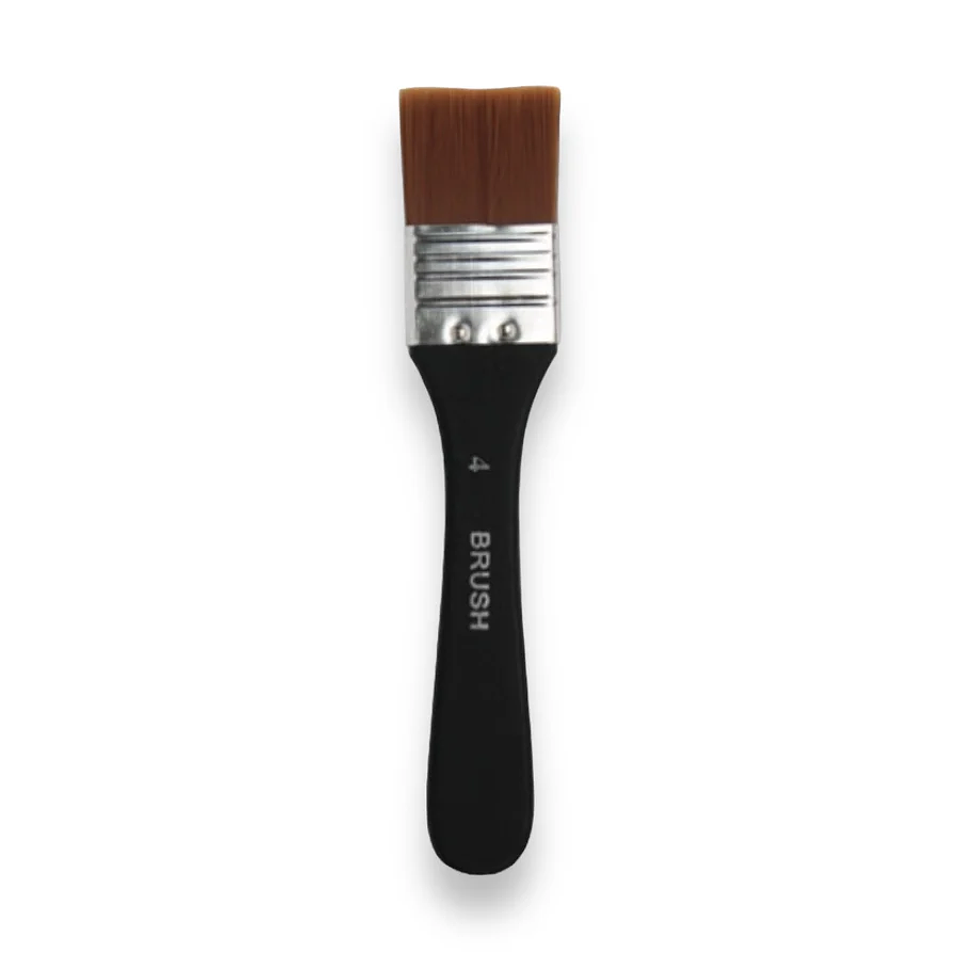 Brochas de Pelo Suave Sintético Mango Corto N°4 - Brush 1