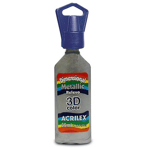 Dimensional Relieve 3D Color Metallic Acrilex 35 ml