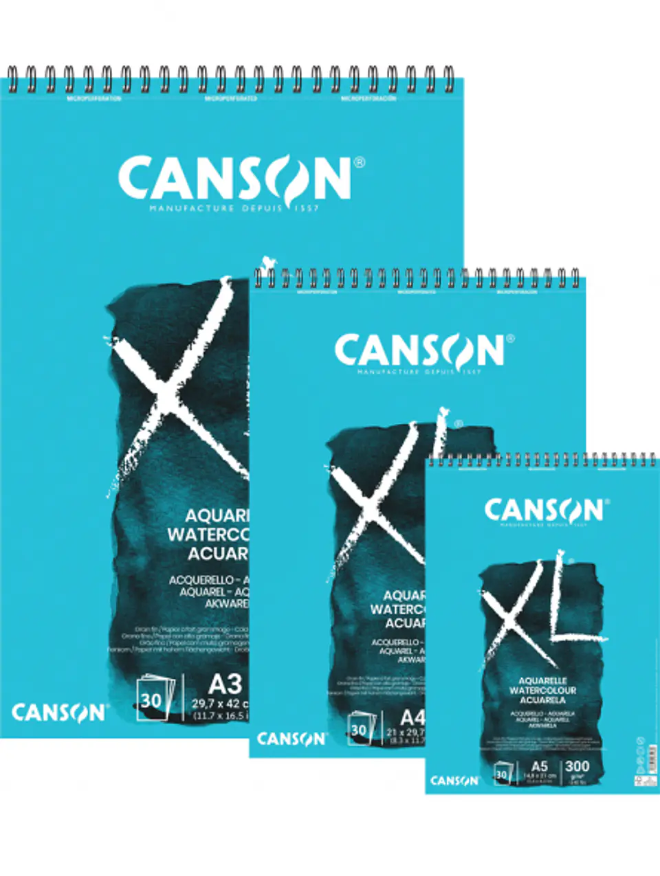 Croquera Canson XL AQUARELLE 300 gr A3 1