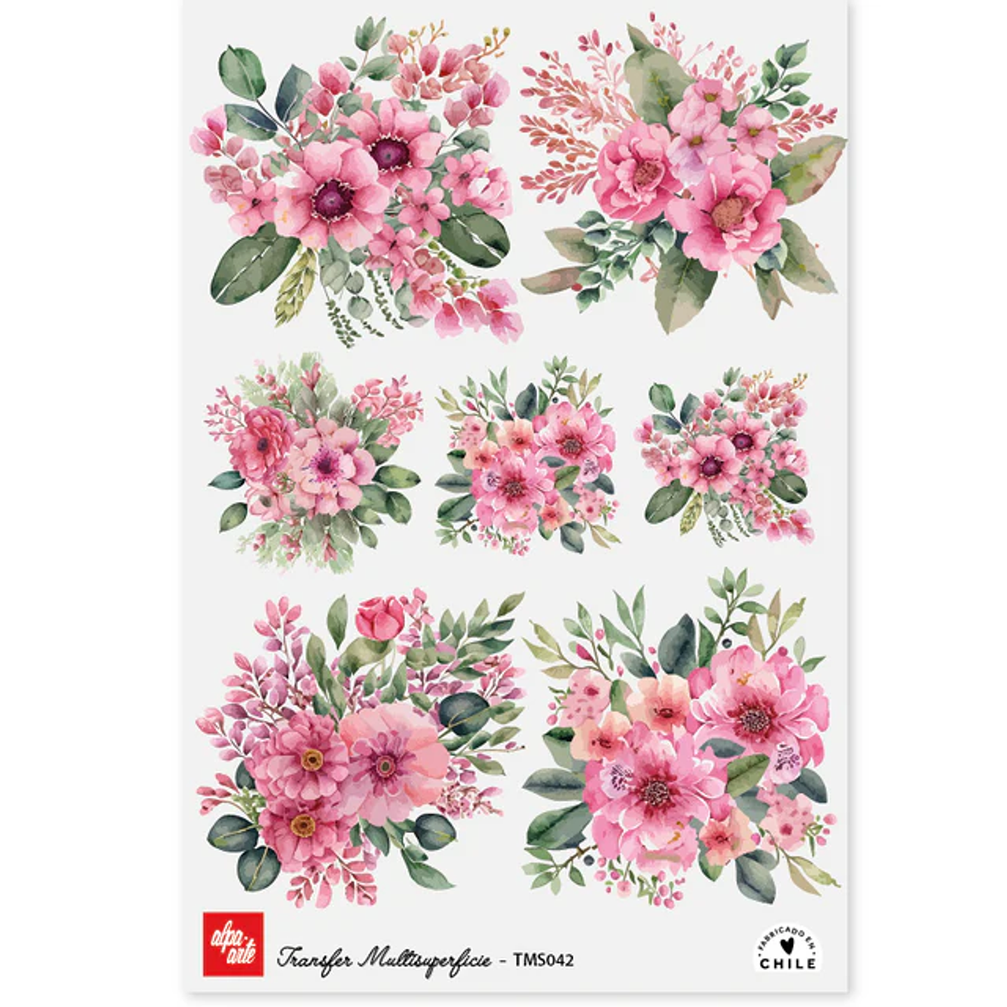 Láminas Transfer Multisuperficies 20x30 cm Alpa Arte 24