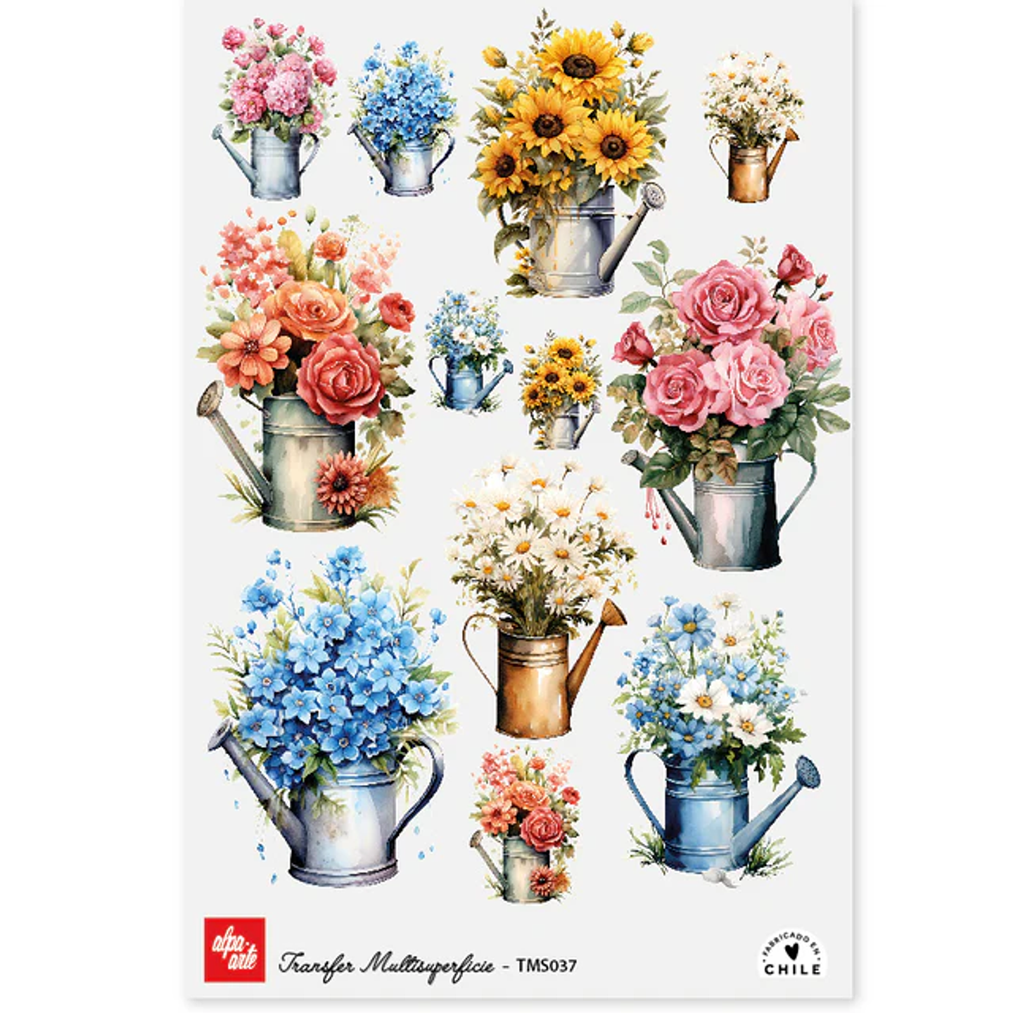 Láminas Transfer Multisuperficies 20x30 cm Alpa Arte 25