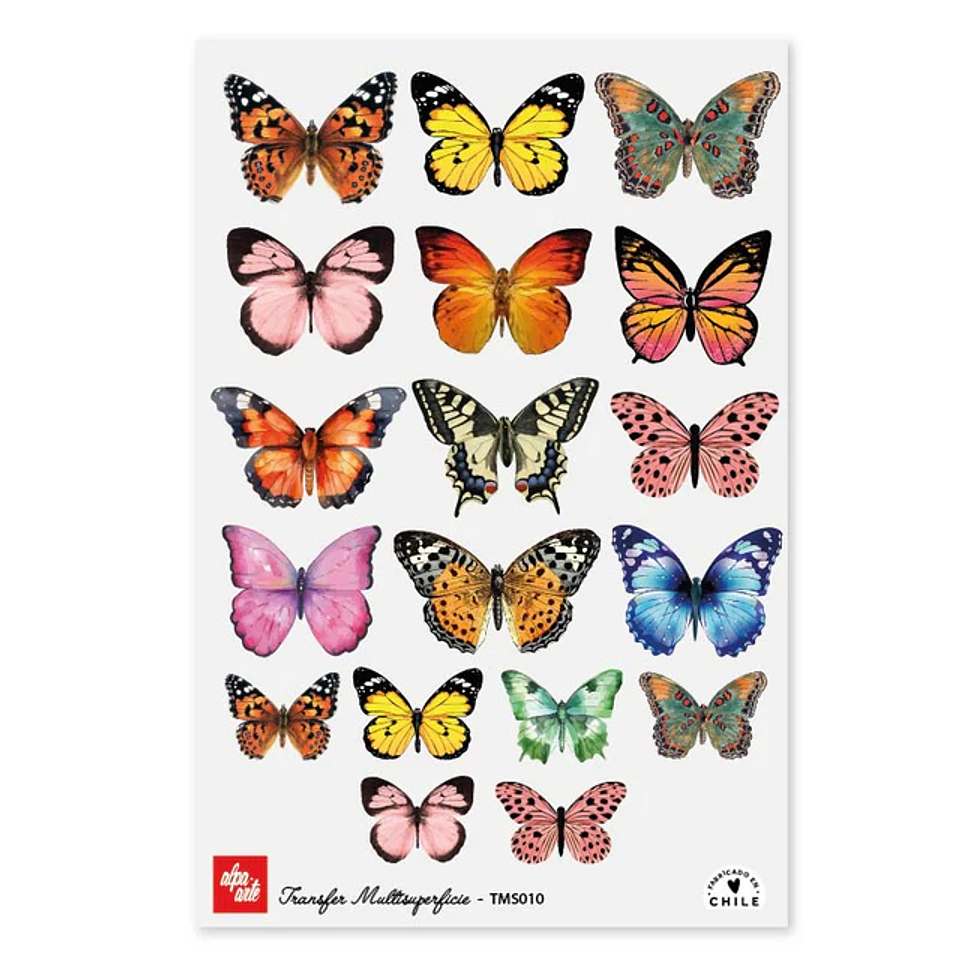 Láminas Transfer Multisuperficies 20x30 cm Alpa Arte 30