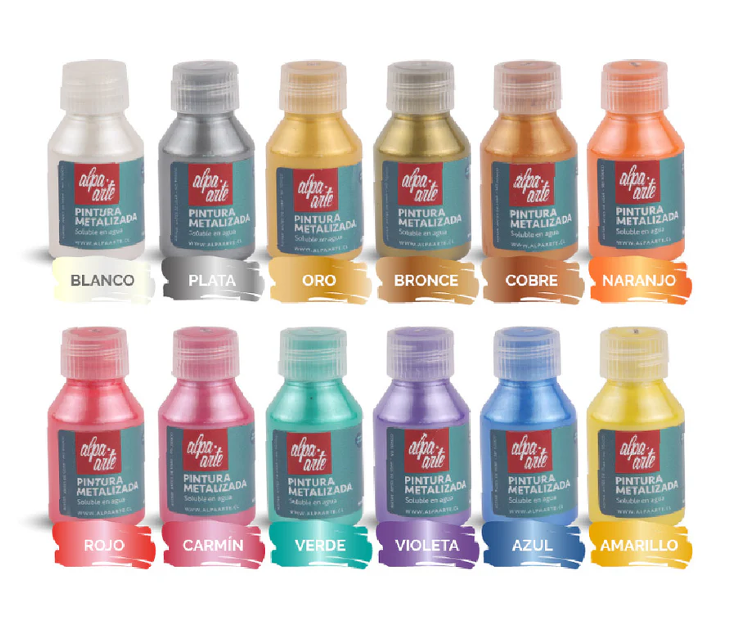 Acrílico Metalizado 70 ml Alpa Arte 1