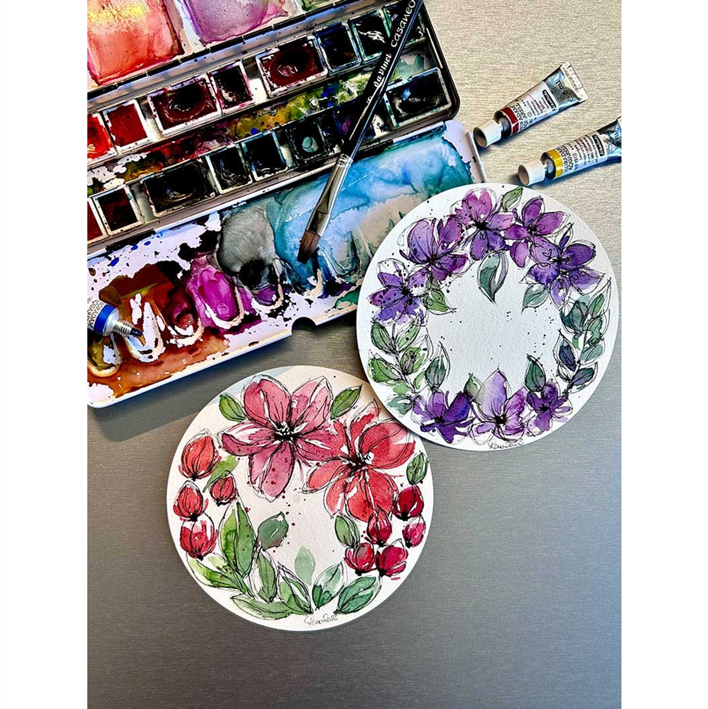 Papel de Acuarela Redondo Hahnemühle – 30 Hojas 300 g/m², 100% Algodón 3