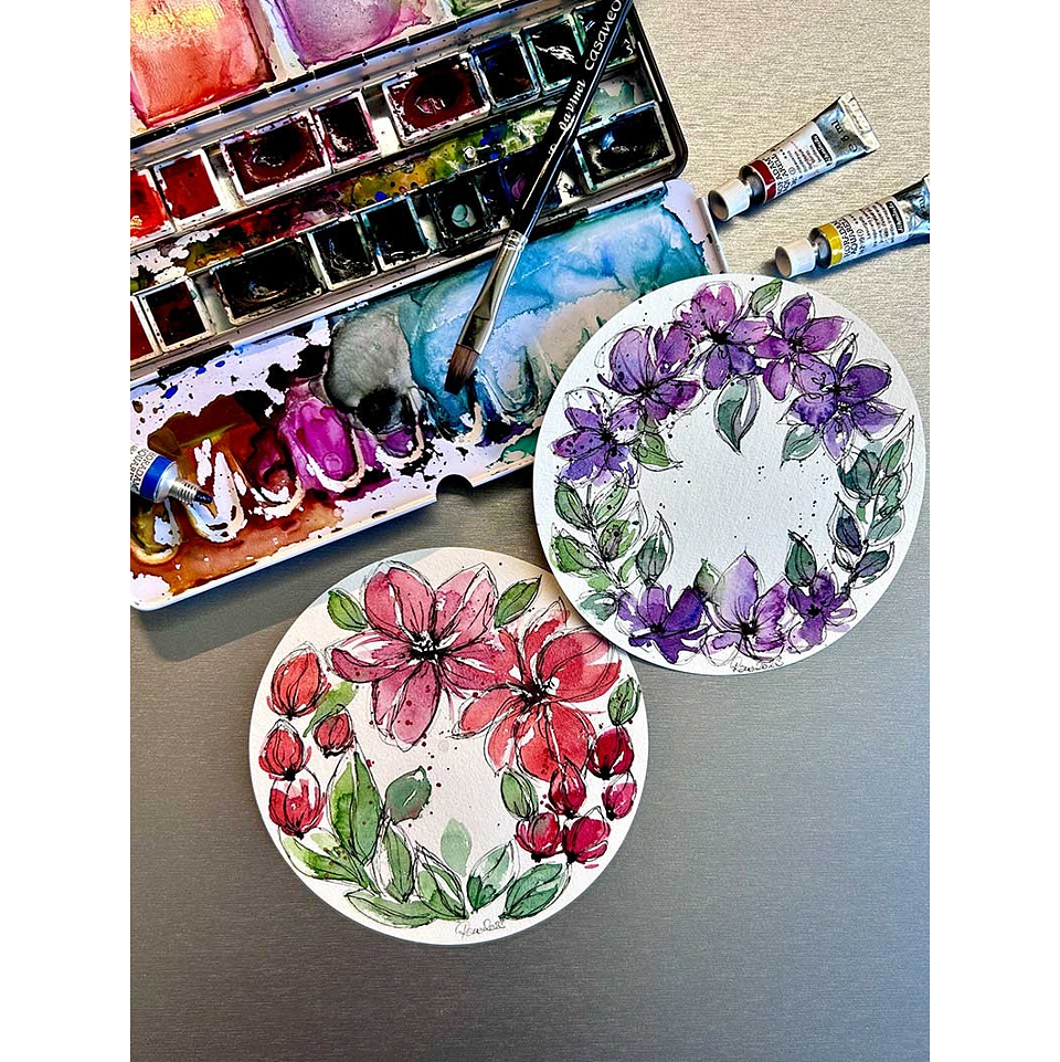 Papel de Acuarela Redondo Hahnemühle – 30 Hojas 300 g/m², 100% Algodón 3