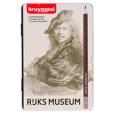 Lápices de Grafito Bruynzeel Rijks Museum – Set de 12 Gradaciones