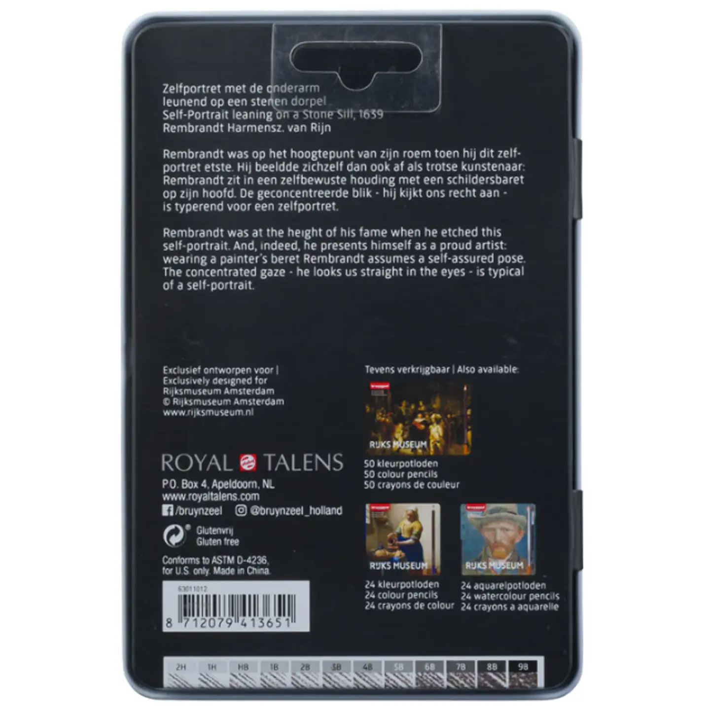 Lápices de Grafito Bruynzeel Rijks Museum – Set de 12 Gradaciones 3