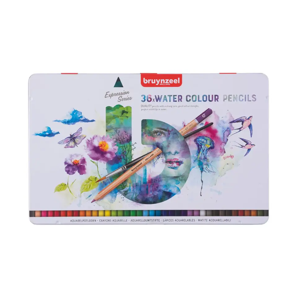 Lápices Acuarela Bruynzeel Expression - Set 36 Colores 1