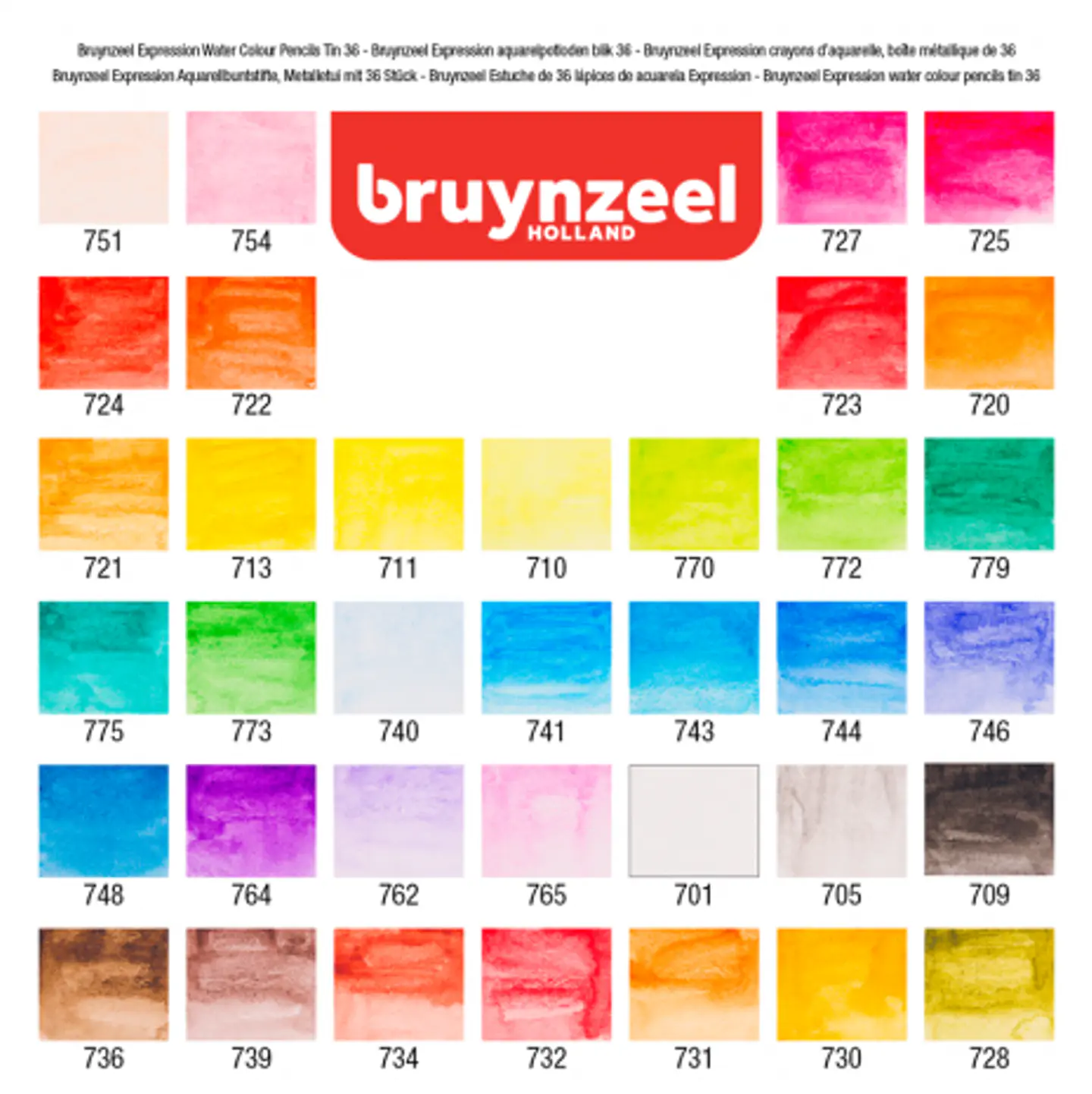 Lápices Acuarela Bruynzeel Expression - Set 36 Colores 3
