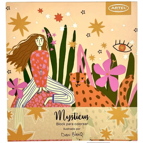 Block para Colorear Mysticus – 15 Ilustraciones de Dani BlanQ