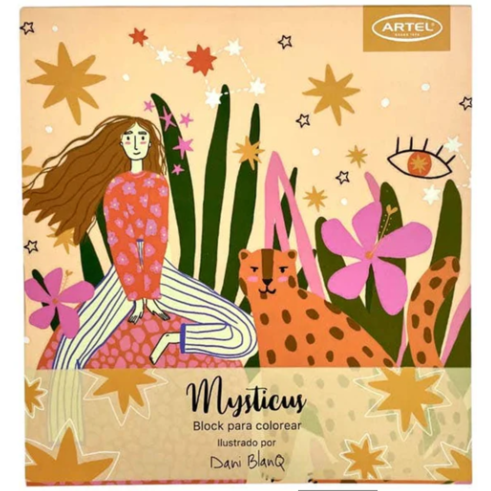 Block para Colorear Mysticus – 15 Ilustraciones de Dani BlanQ 1