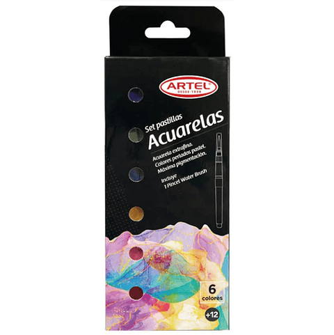 Acuarelas Metálicas Pastel Artel – Set de 6 Colores en Pastillas