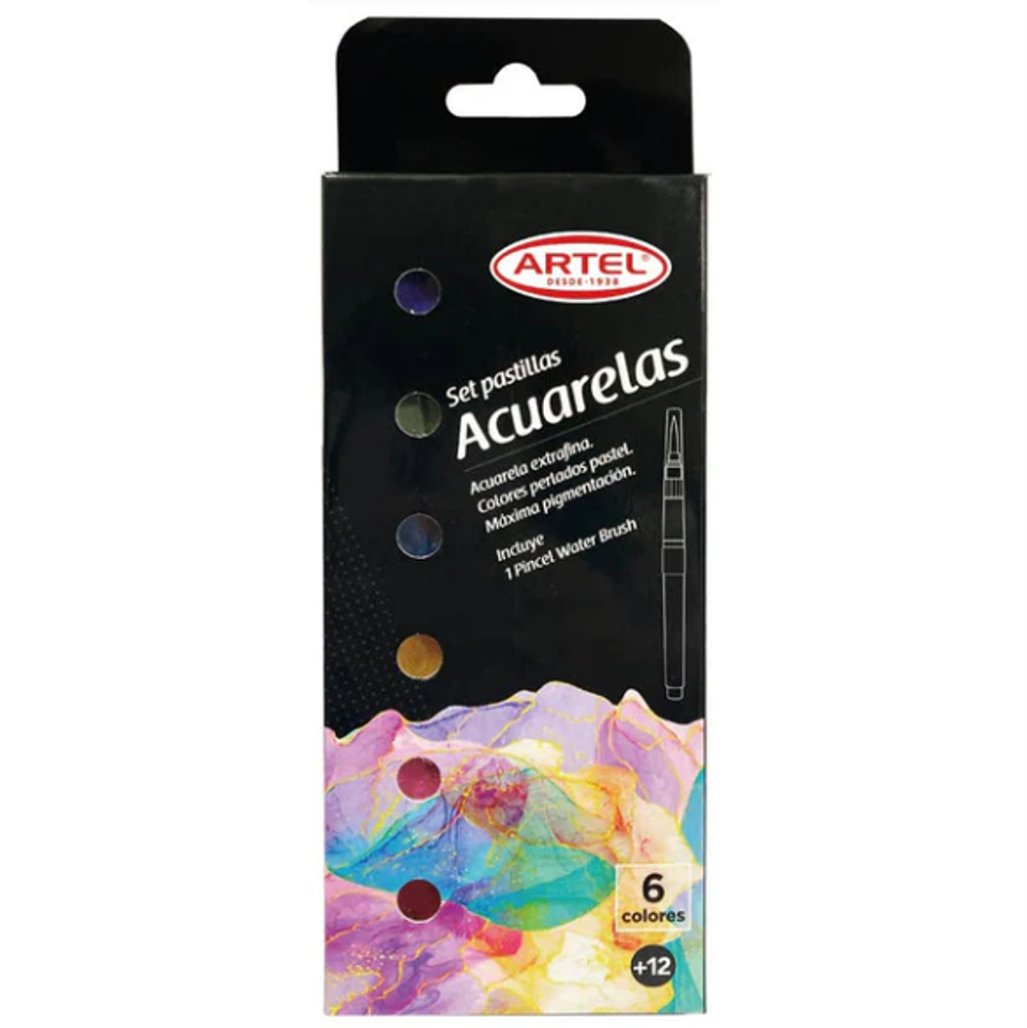 Acuarelas Metálicas Pastel Artel – Set de 6 Colores en Pastillas 1