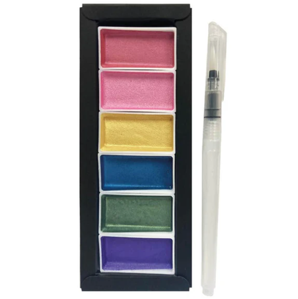 Acuarelas Metálicas Pastel Artel – Set de 6 Colores en Pastillas 2