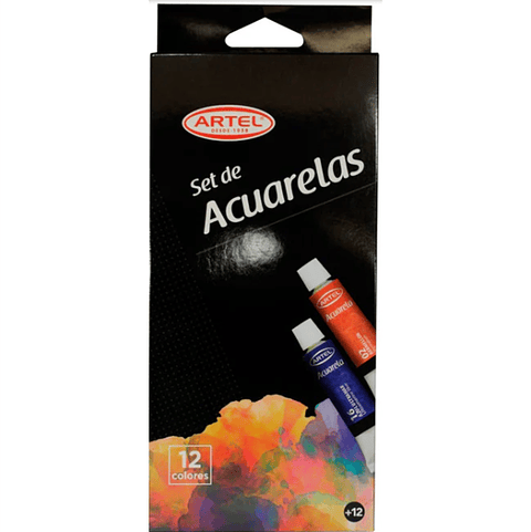 Acuarelas Artel – Set de 12 Colores en Tubo