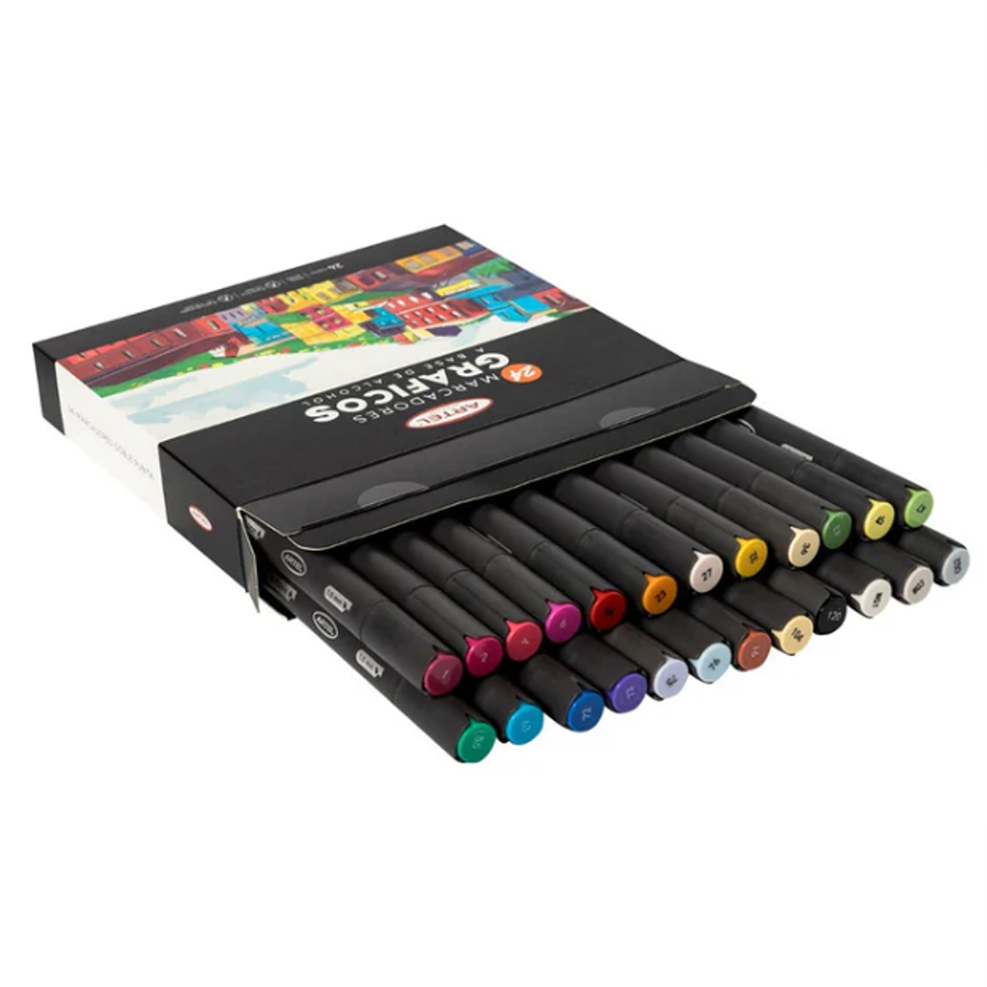 Marcadores Gráficos a Base de Alcohol Artel - Set 24 Colores 2