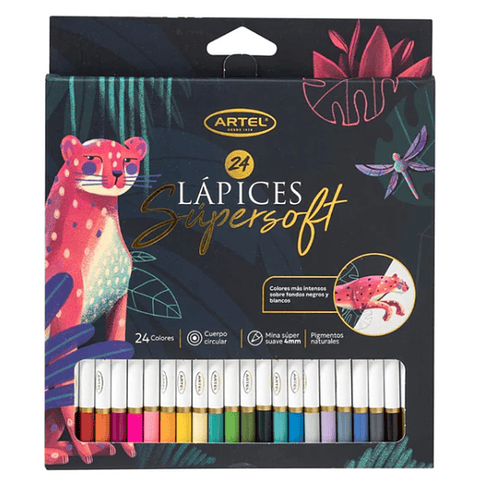 Lápices Supersoft Artel - Set 24 Colores
