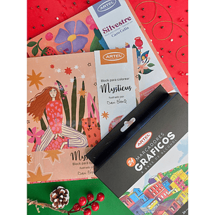 ⭐ Kit de Colorear para Adultos – Mysticus/Silvestre + Marcadores