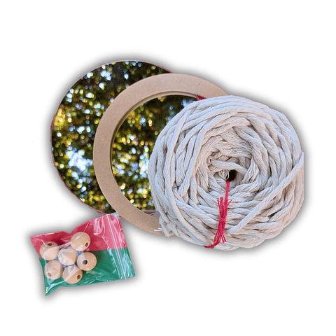 ⭐ Kit Espejo en Macramé – Para Crear tu Propio Diseño