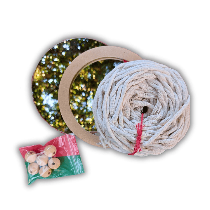 ⭐ Kit Espejo en Macramé – Para Crear tu Propio Diseño 1