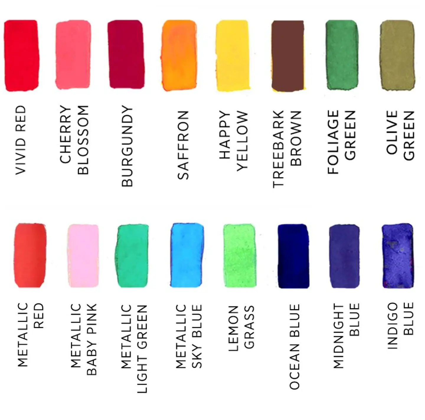 Acuarelas Viviva Colorsheets Primavera – Set Portátil de 16 Colores 7