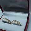 Argollas para matrimonio en oro y plata electro corazón