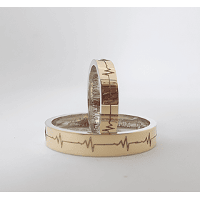 Argollas para matrimonio en oro plata electro planas