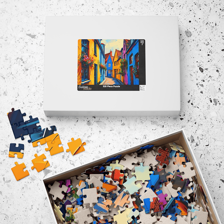 Discover the city of Bruges in Belgium – Piece by Piece! Jigsaw Puzzle Great family gathering time, practise focus and relaxation. 2