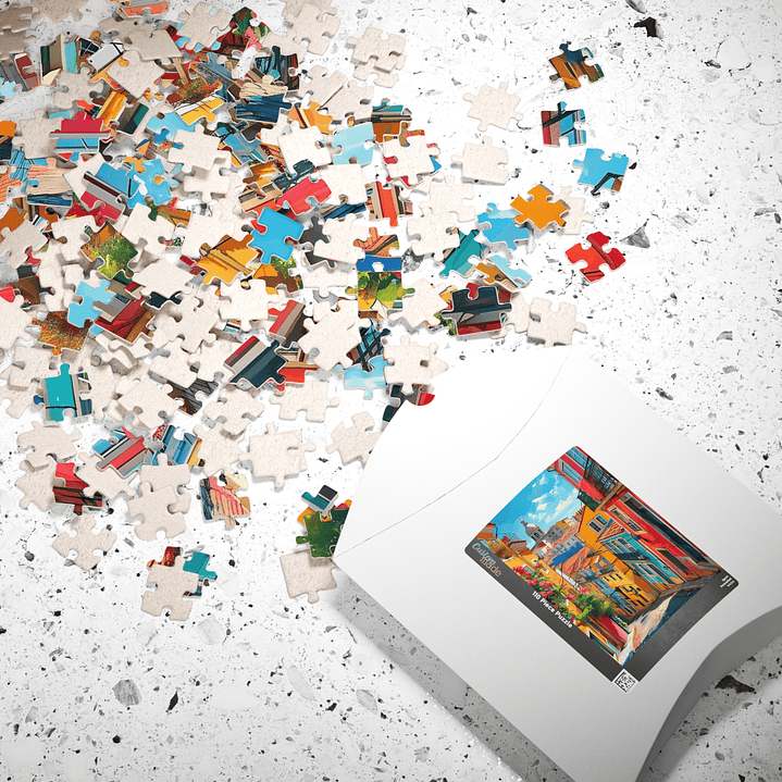 Experience the Soul of Lisbon – One Puzzle Piece at a Time! Jigsaw Puzzle Great family gathering time, practise focus and relaxation. 5