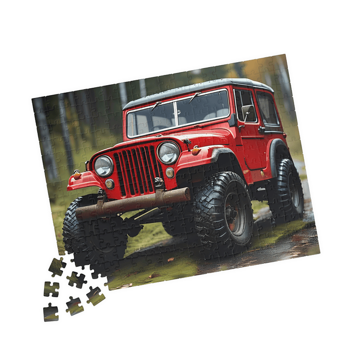 Hit the Open Road with the Red Jeep Adventure Puzzle! 9