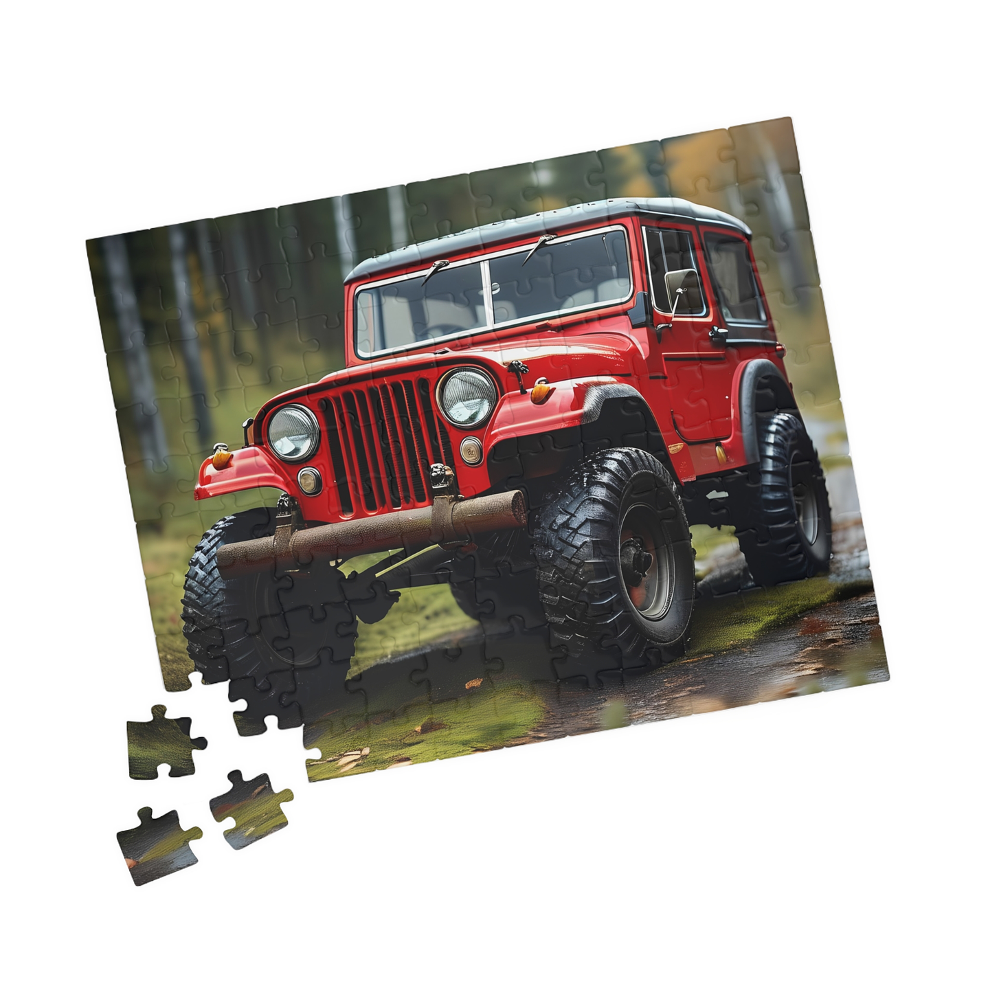 Hit the Open Road with the Red Jeep Adventure Puzzle! 10