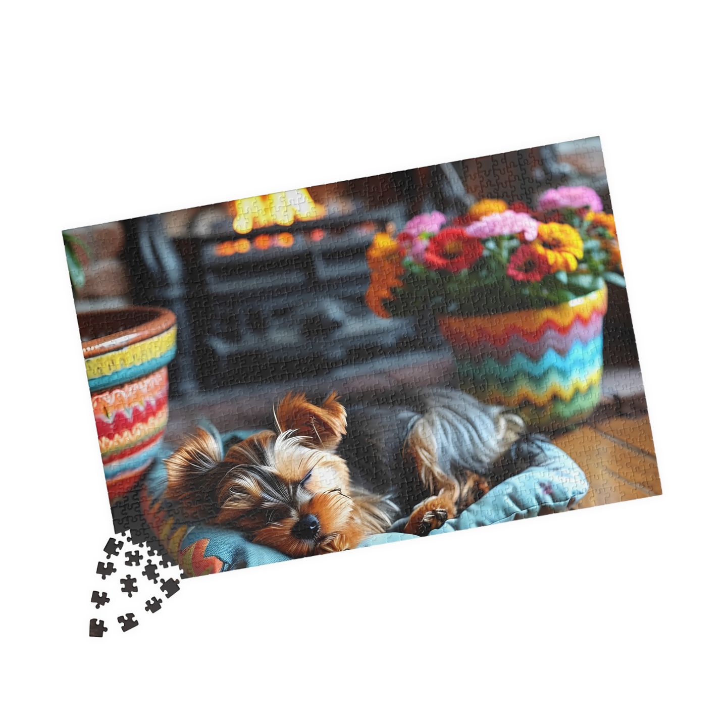 Unwind with the Adorable Sleeping Yorkshire Terrier Puzzle! 7