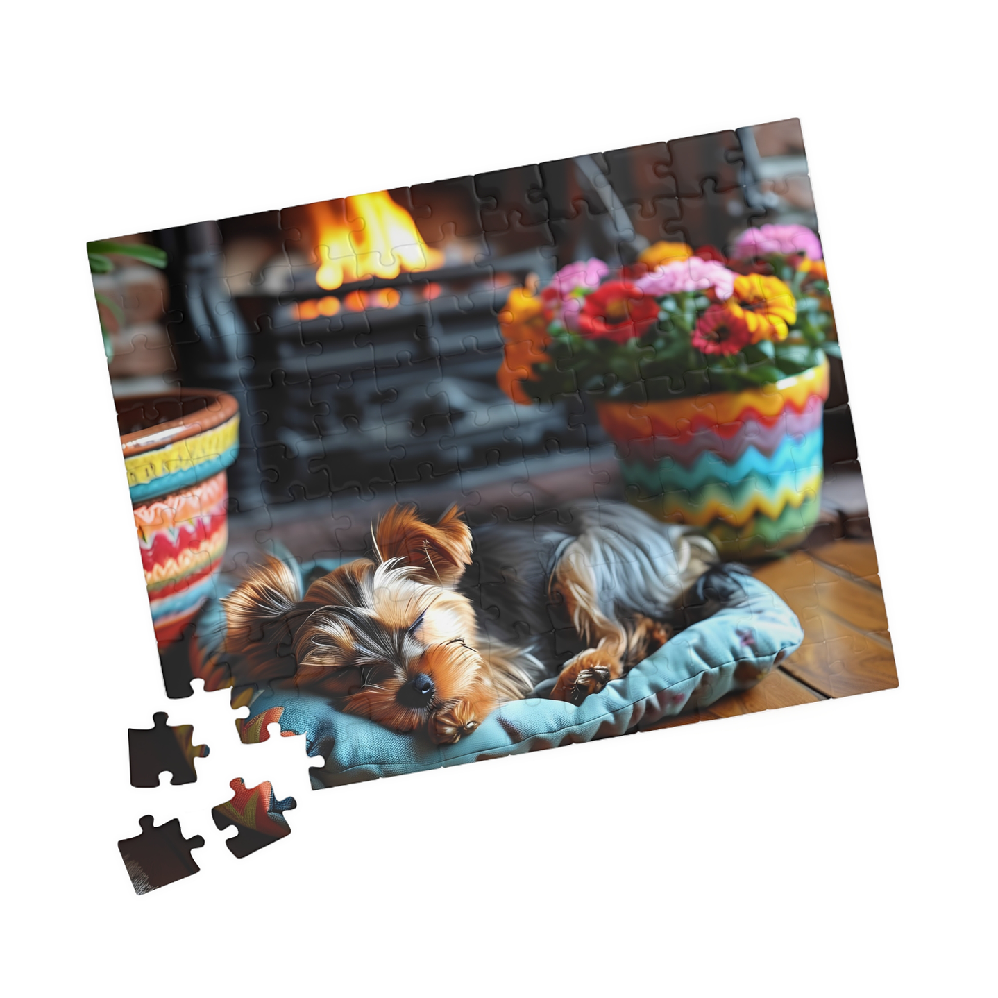 Unwind with the Adorable Sleeping Yorkshire Terrier Puzzle! 10