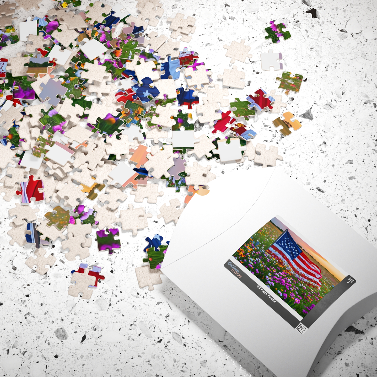 Patriotic Bloom: The Stars and Stripes Puzzle 3