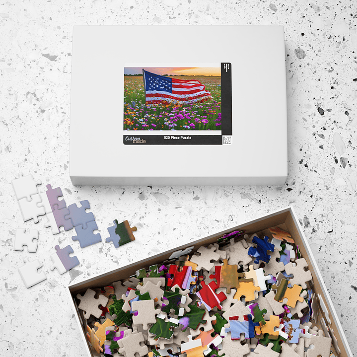 Patriotic Bloom: The Stars and Stripes Puzzle 2